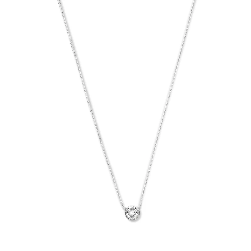 Violet Hamden Venus 925 Sterling Silberne Halskette mit Geburtsstein VH340009-AUG