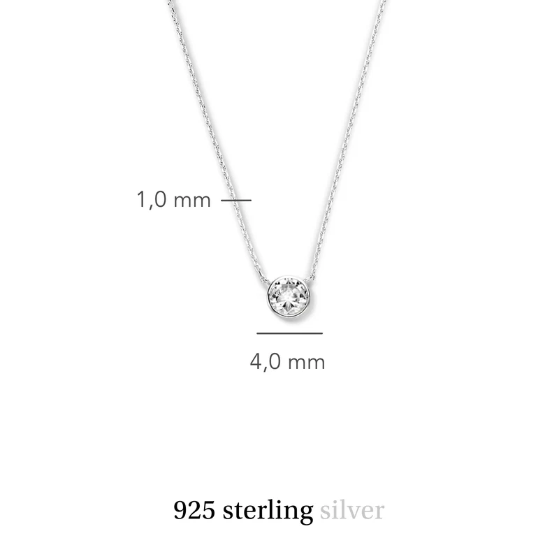 Violet Hamden Venus 925 Sterling Silberne Halskette mit Geburtsstein VH340009-JUL