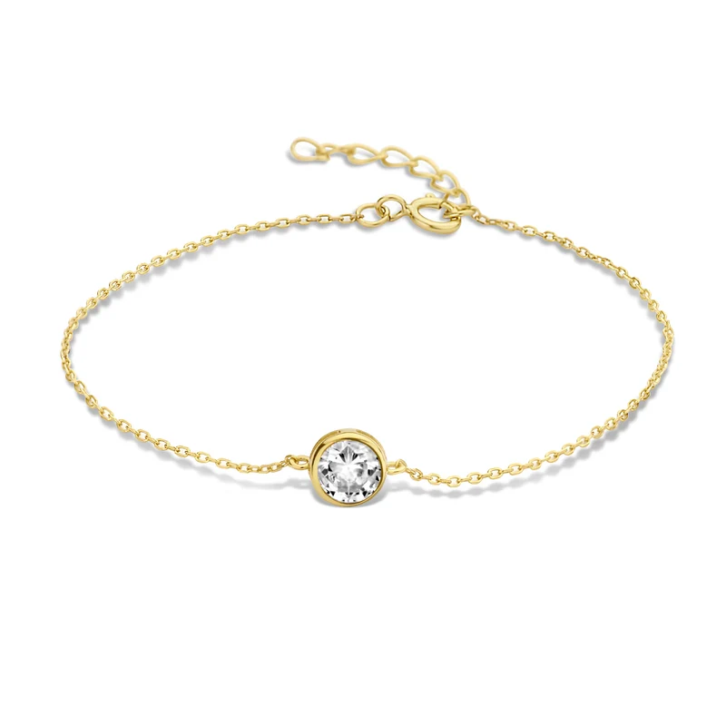 Violet Hamden Venus 925 Sterling Silbernes Vergoldetes Armband mit Geburtsstein VH320010-OCT