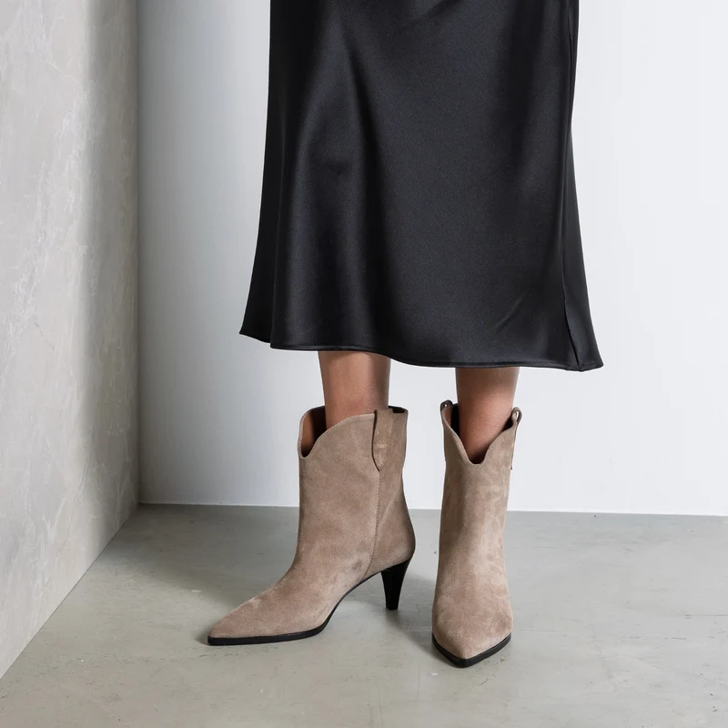 Isabel Bernard Vendôme Louane Taupe Suede Stiefel IB53009-178-40
