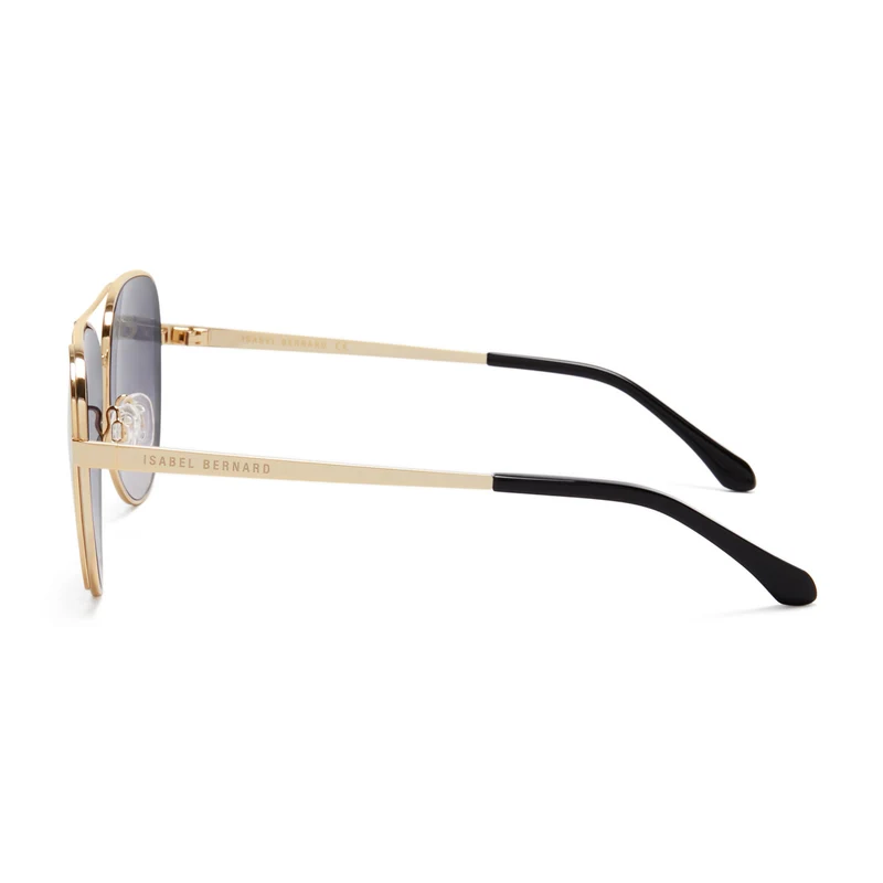 Isabel Bernard La Villette Ruby Goldfarbene Aviator Sonnenbrille IB400004-15-01