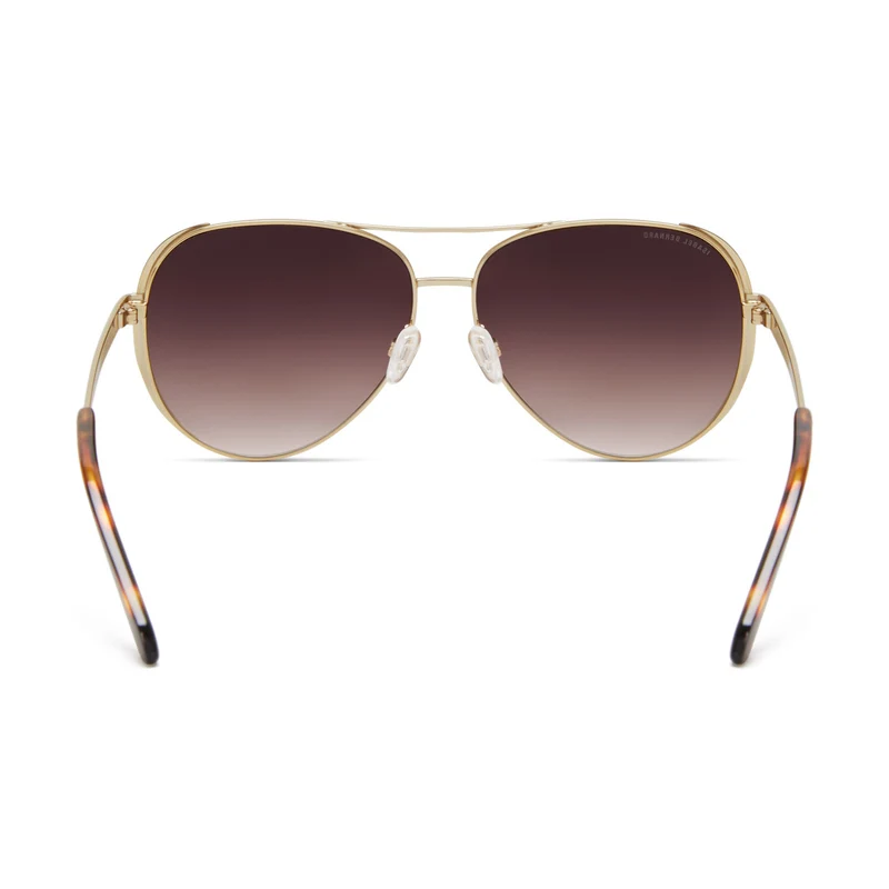 Isabel Bernard La Villette Ruby Goldfarbene Aviator Sonnenbrille IB400004-15-14