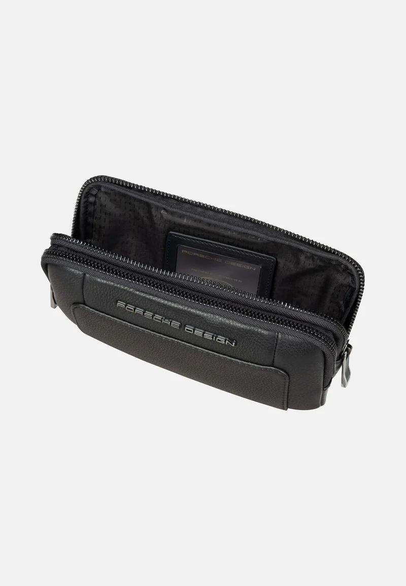 Roadster Leather Travel Pouch Black - Sling Bag