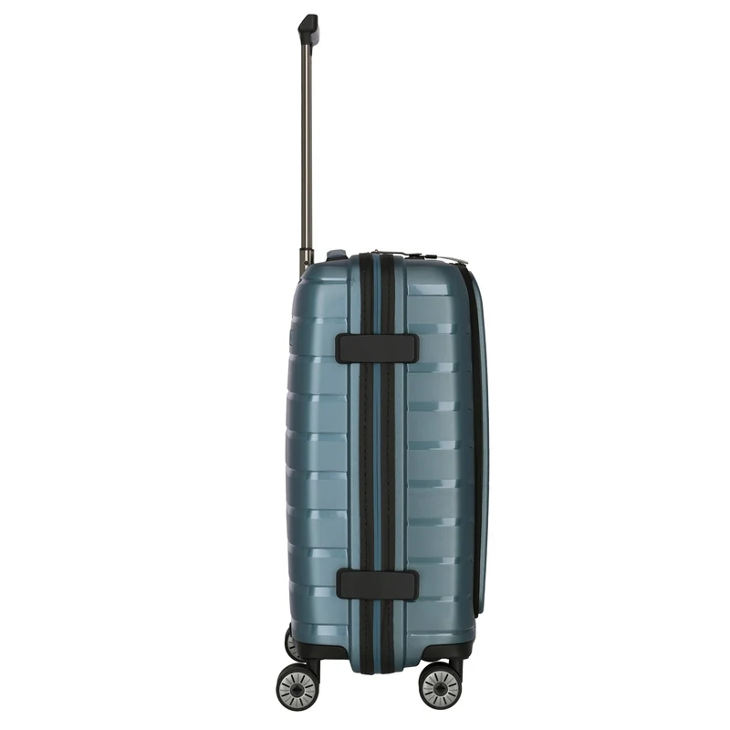 Travelite Air Base - 4-Rollen-Kabinentrolley mit Vortasche S 55 cm (iceblue)