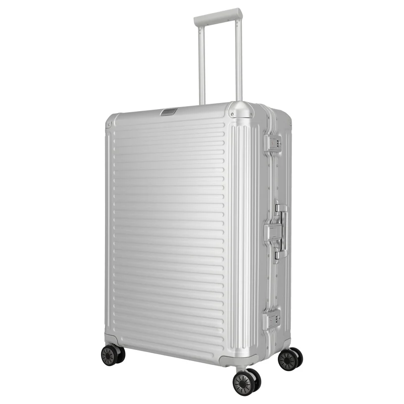 Travelite Next - 4-Rollen-Trolley L 77 cm (silber)