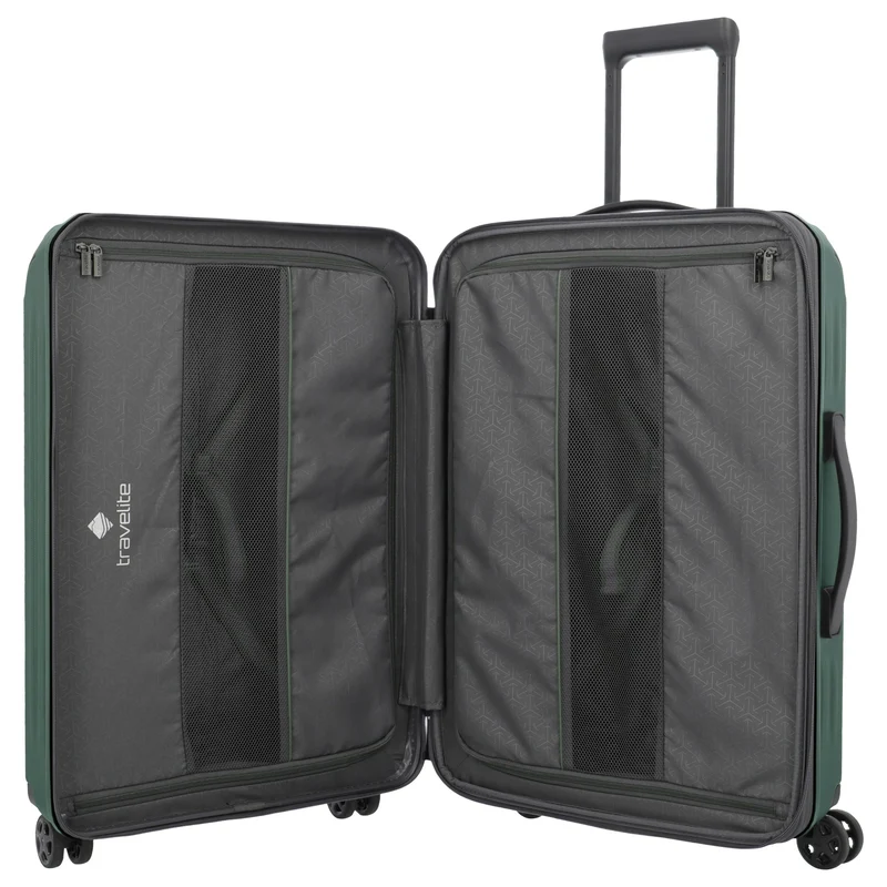 Travelite Dynamiic - 4-Rollen-Trolley M 66 cm erw. (grün)