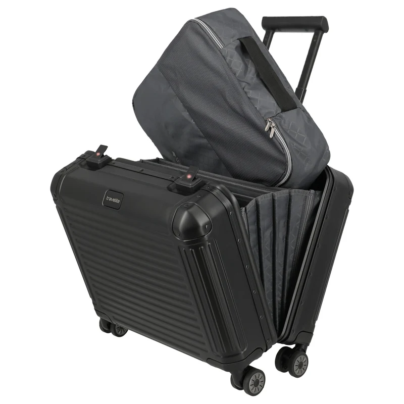 Travelite Next - 4-Rollen-Businesstrolley 45 cm (schwarz)