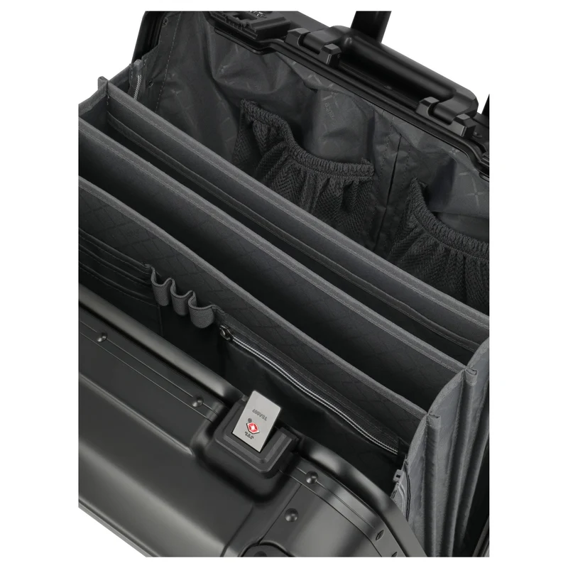 Travelite Next - 4-Rollen-Businesstrolley 45 cm (schwarz)