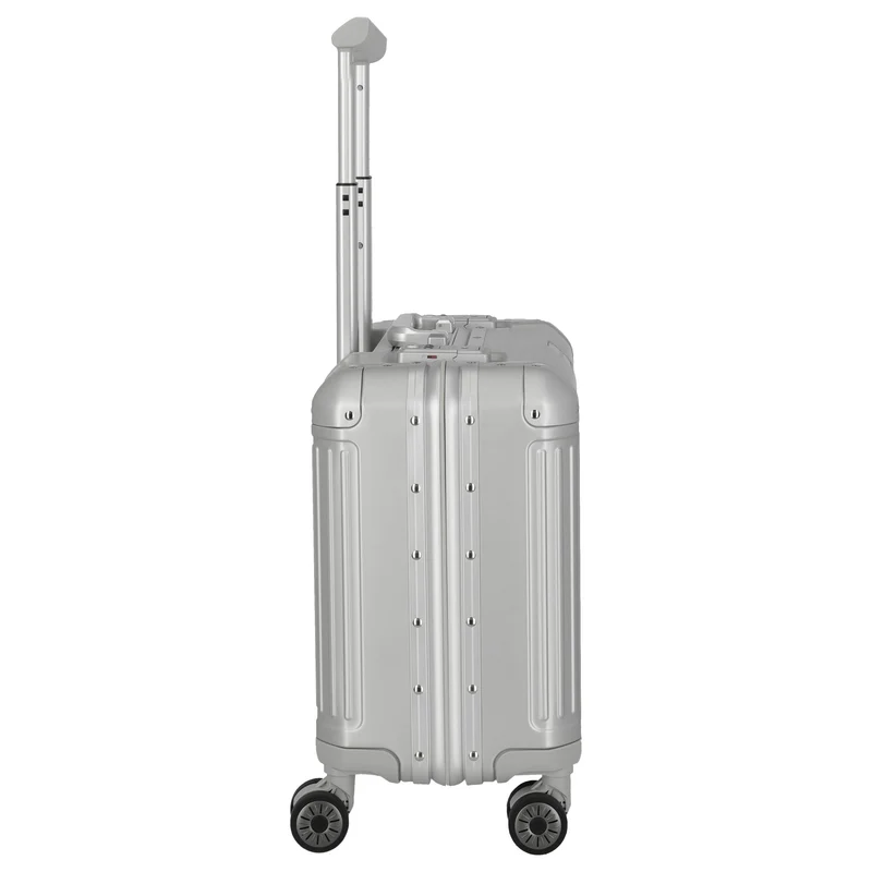 Travelite Next - 4-Rollen-Businesstrolley 45 cm (silber)