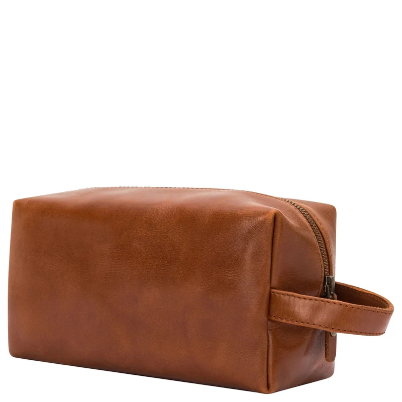 Buckle & Seam Everest - Kulturbeutel 22 cm (cognac)
