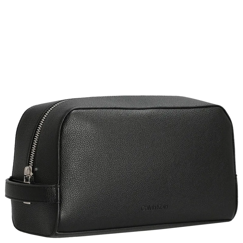 Calvin Klein Micro Pebble Washbag - Kulturbeutel 23.5 cm (schwarz)