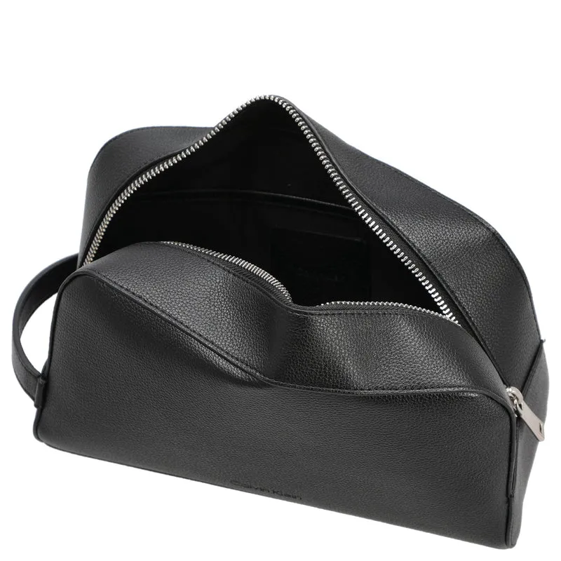 Calvin Klein Micro Pebble Washbag - Kulturbeutel 23.5 cm (schwarz)