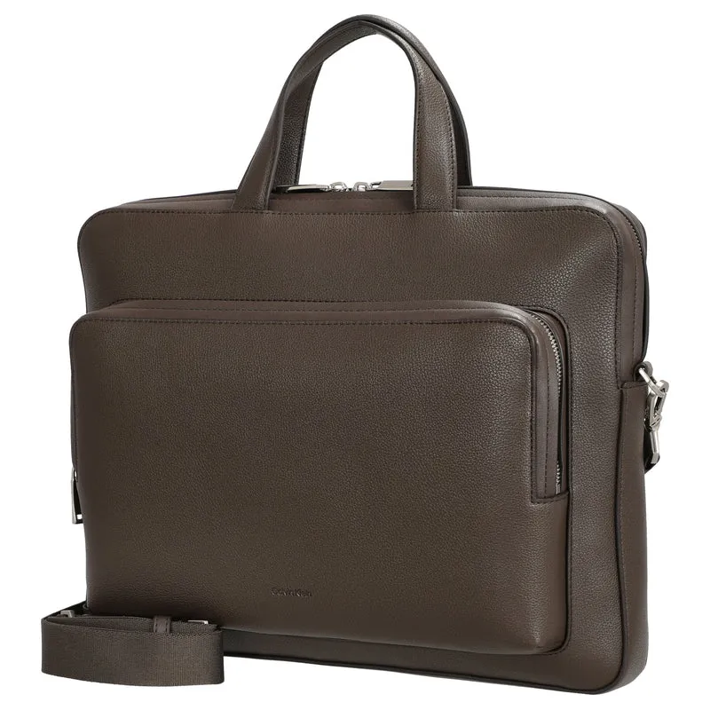 Calvin Klein Micro Pebble Slim Briefcase - Aktentasche 13" (delicioso)