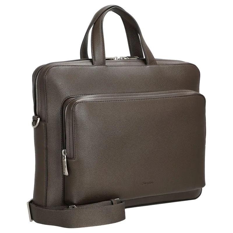 Calvin Klein Micro Pebble Slim Briefcase - Aktentasche 13" (delicioso)