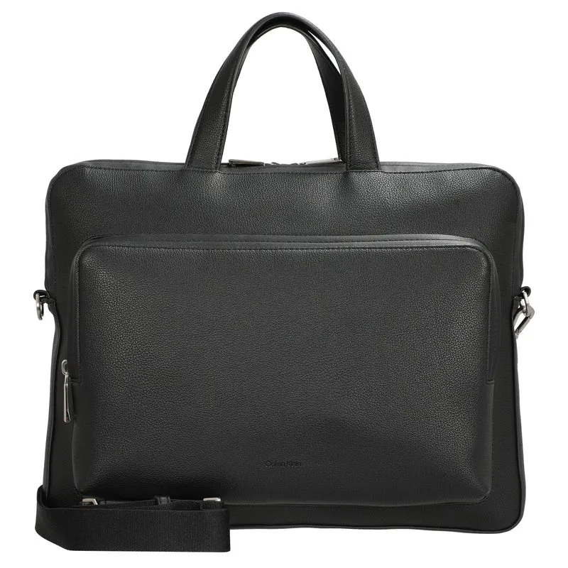 Calvin Klein Micro Pebble Slim Briefcase - Aktentasche 13" (black)