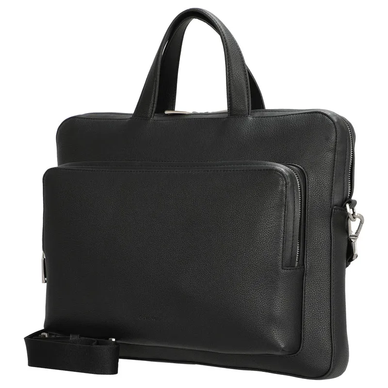 Calvin Klein Micro Pebble Slim Briefcase - Aktentasche 13" (black)