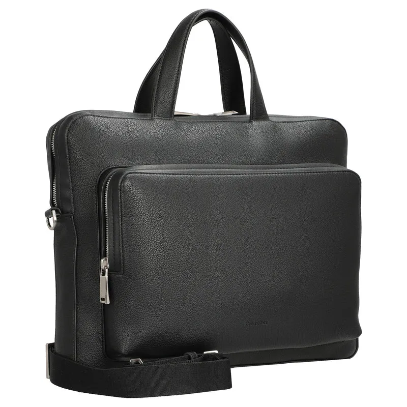 Calvin Klein Micro Pebble Slim Briefcase - Aktentasche 13" (black)