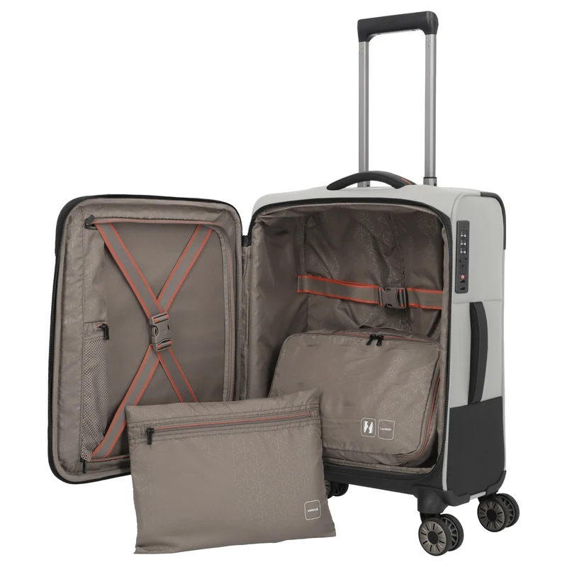 Travelite Crosslite - 4-Rollen-Kabinentrolley S 55 cm (natur)