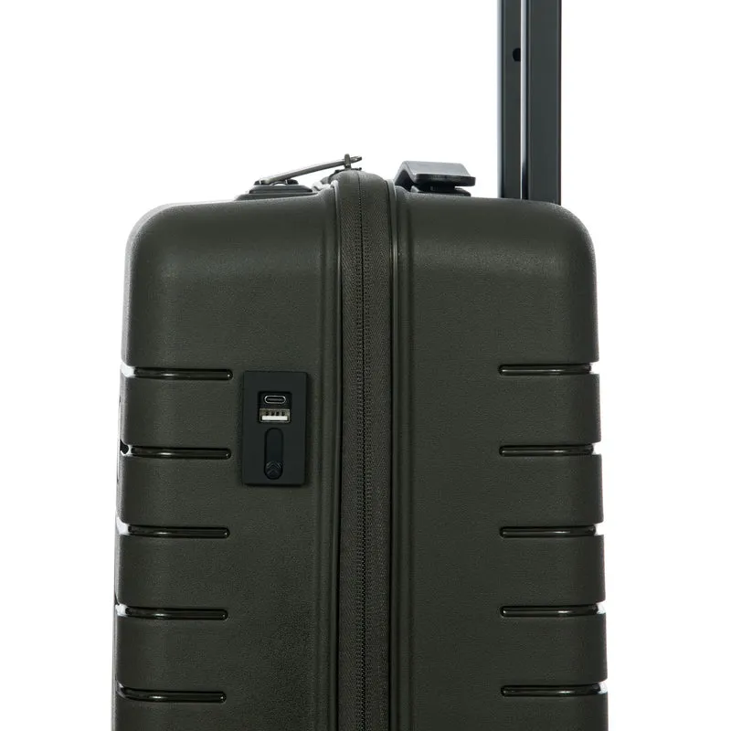 Brics BY Ulisse - 4-Rollen-Kabinentrolley 55 cm (olive)