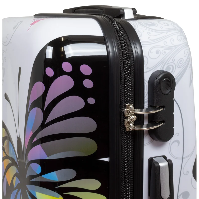 Motivkoffer Design Schmetterling – Reisekoffer mit Motiv – Hartschale ABS/Polycarbonat – S M L – leicht & robust