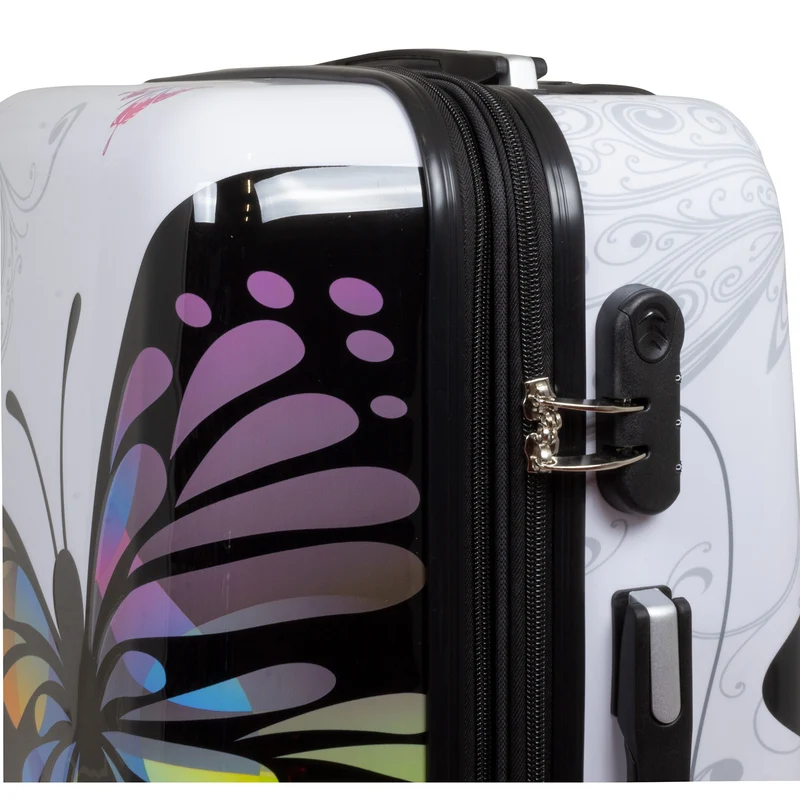 Motivkoffer Design Schmetterling – Reisekoffer mit Motiv – Hartschale ABS/Polycarbonat – S M L – leicht & robust