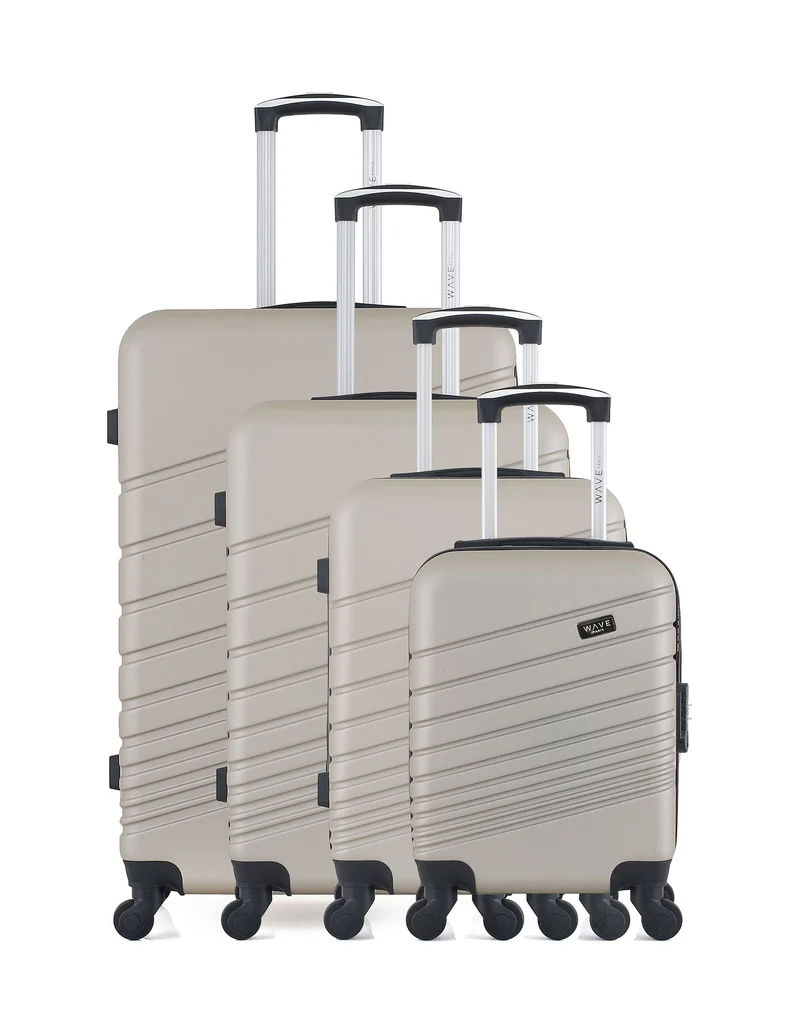 WAVE PARIS - 4er-Set: Hartschalenkoffer TIGRE-M