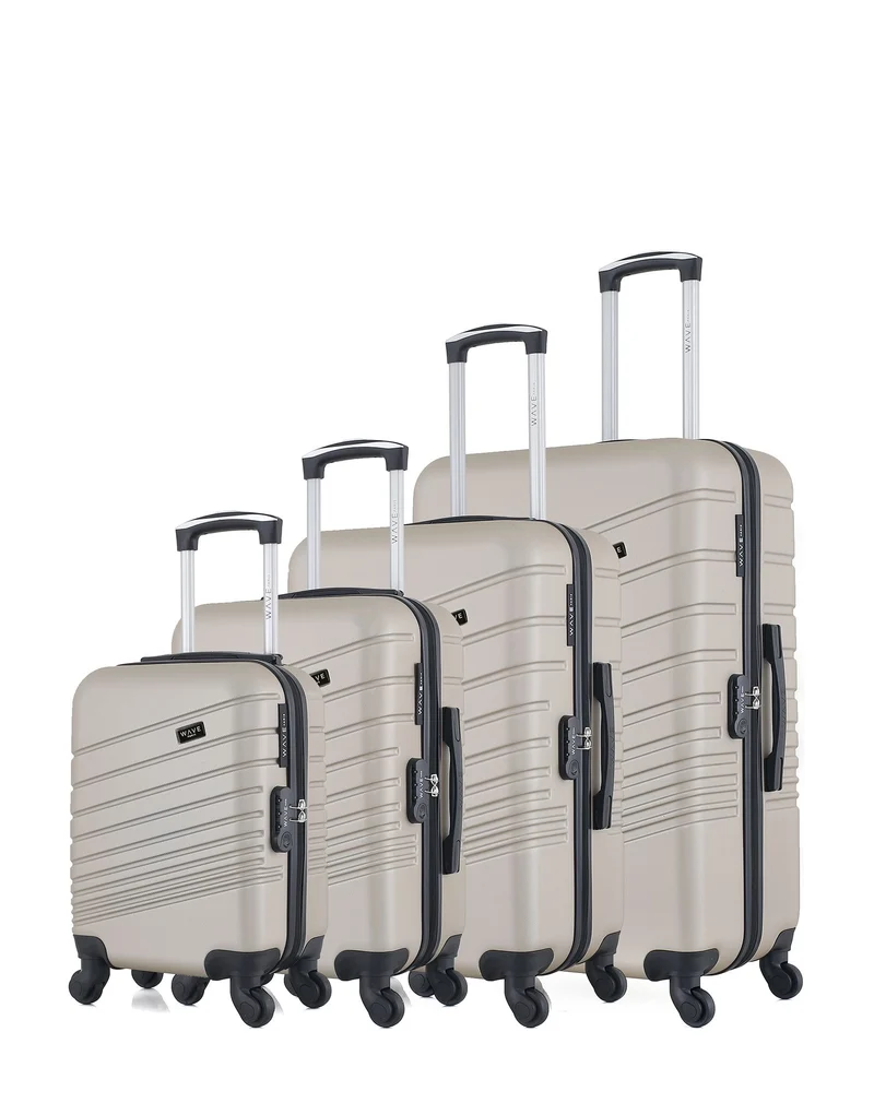 WAVE PARIS - 4er-Set: Hartschalenkoffer TIGRE-M