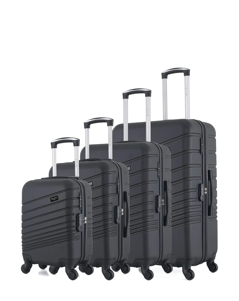 WAVE PARIS - 4er-Set: Hartschalenkoffer TIGRE-M