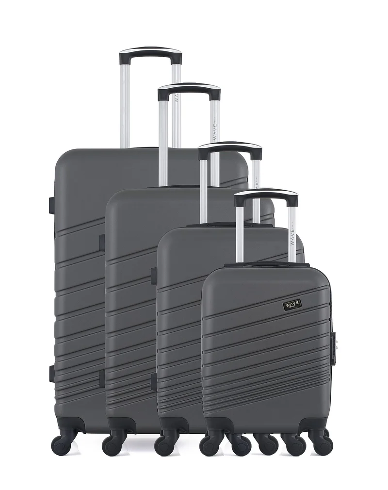 WAVE PARIS - 4er-Set: Hartschalenkoffer TIGRE-M