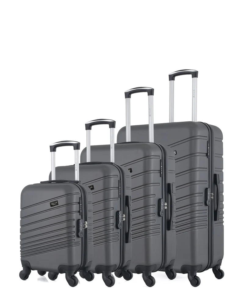 WAVE PARIS - 4er-Set: Hartschalenkoffer TIGRE-M