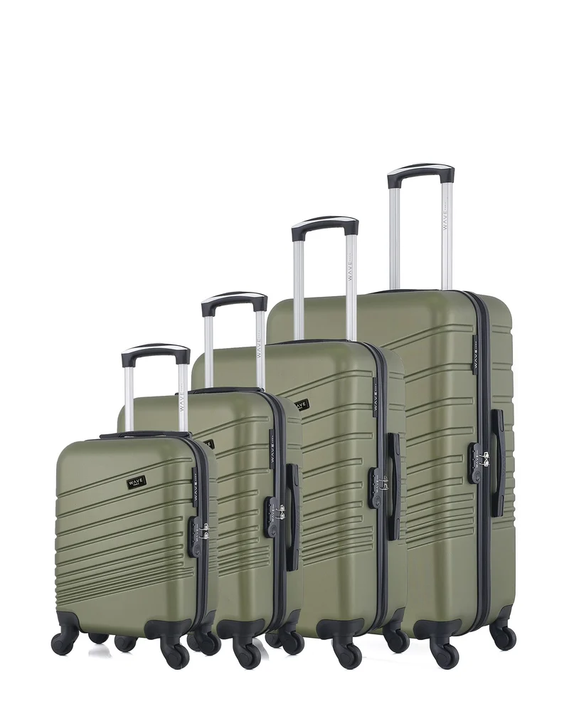 WAVE PARIS - 4er-Set: Hartschalenkoffer TIGRE-M
