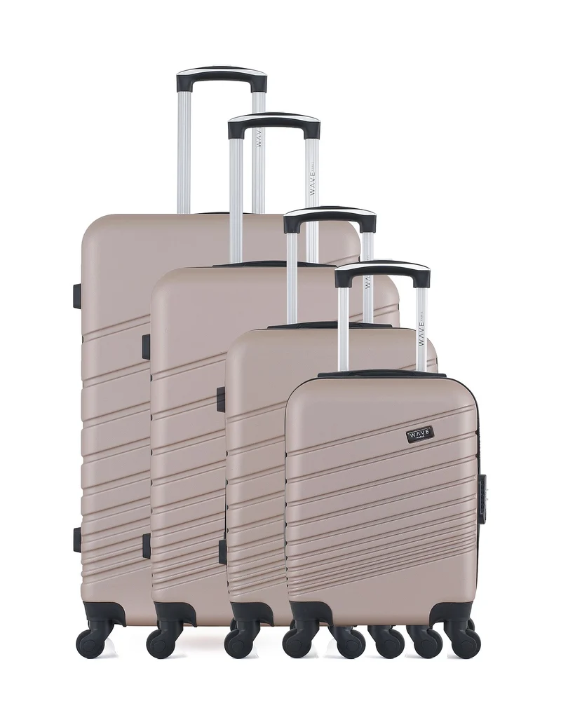 WAVE PARIS - 4er-Set: Hartschalenkoffer TIGRE-M