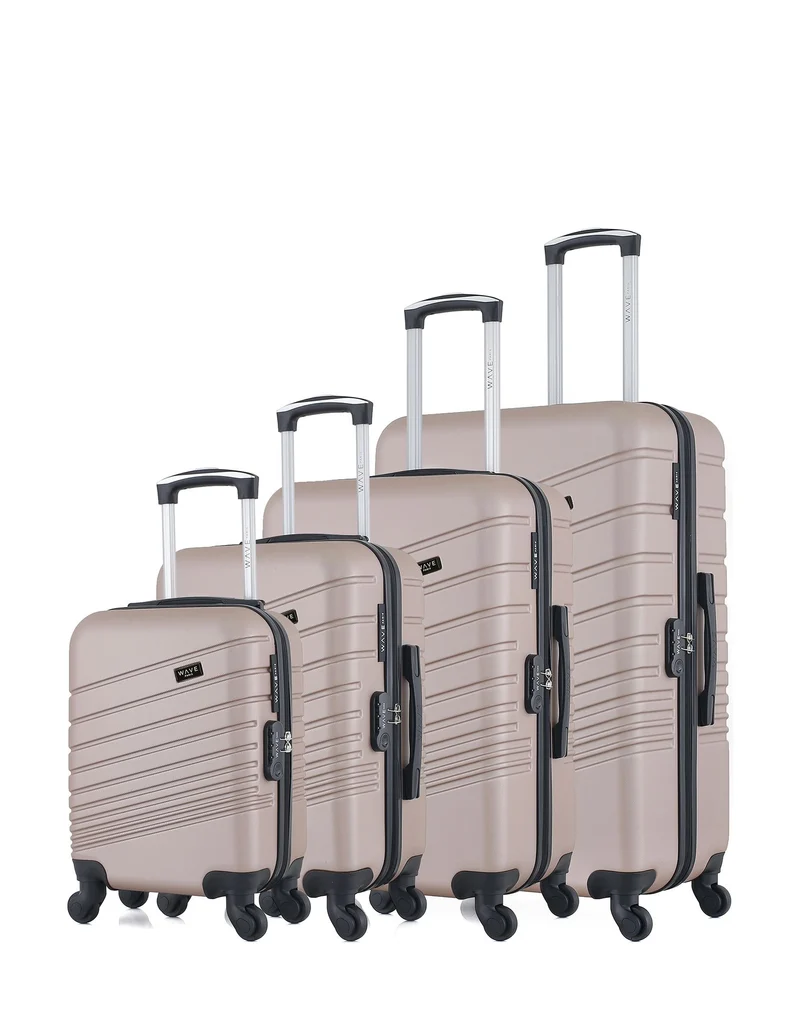 WAVE PARIS - 4er-Set: Hartschalenkoffer TIGRE-M