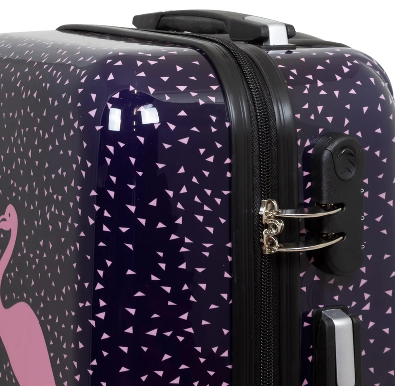 Motivkoffer Design Flamingo – Reisekoffer mit Motiv – Hartschale ABS/Polycarbonat – S M L – leicht & robust