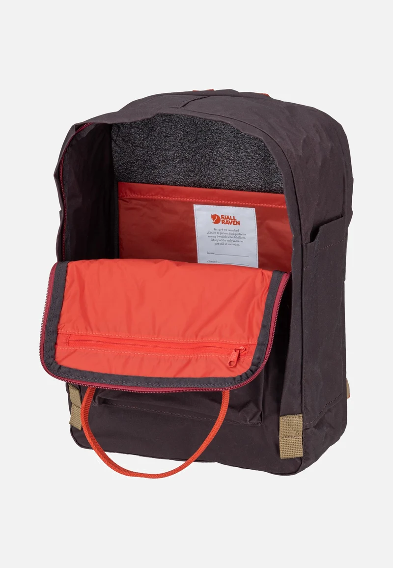 Kanken Koncept Laptop 15" Black Oak/Rowan Red - Rucksack