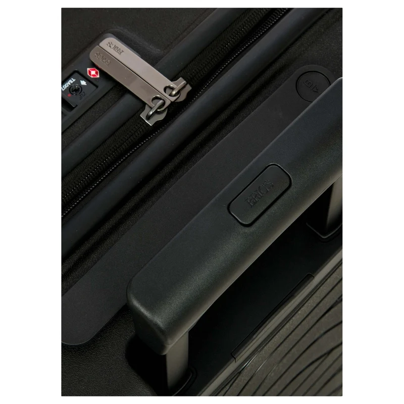 Brics BY Ulisse - 4-Rollen-Kabinentrolley mit Vortasche 55 cm erw. USB (black, 55 cm (Vortasche))