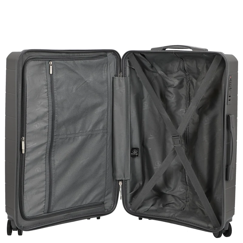 D&N Travel Line 2900 - 4-Rollen-Trolley M 65 cm (grau)