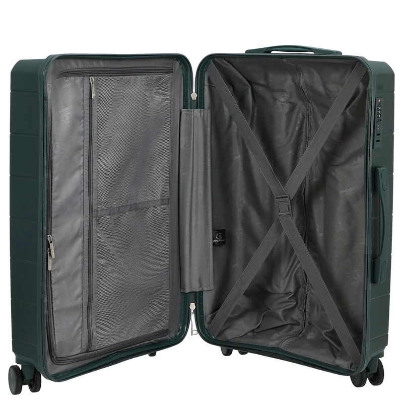 D&N Travel Line 2900 - 4-Rollen-Trolley M 65 cm (dunkelgrün)
