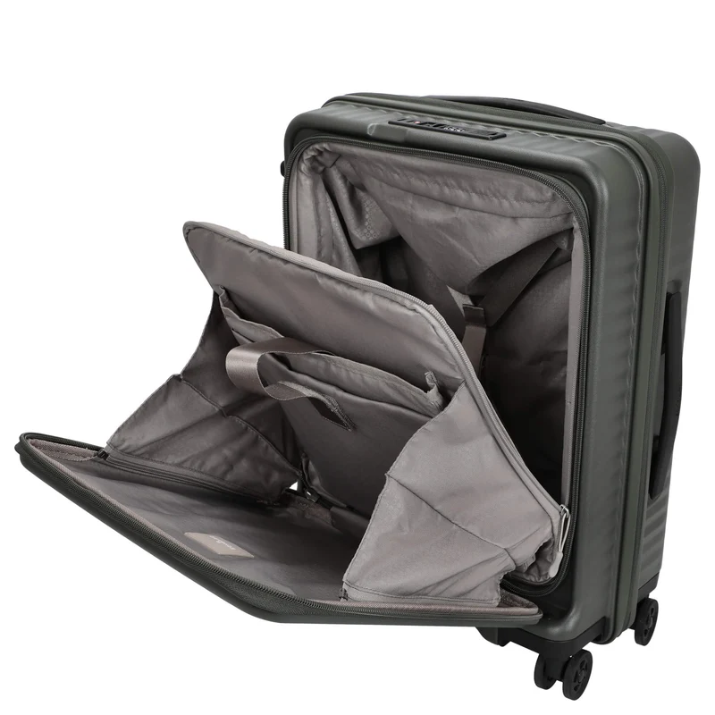 Echolac Celestra FA - 4-Rollen-Kabinentrolley 14" S 55 cm erw. USB (deep olive)