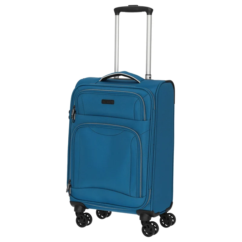 D&N Travel Line 9204 - 4-Rollen-Kabinentrolley S 55 cm (blau)