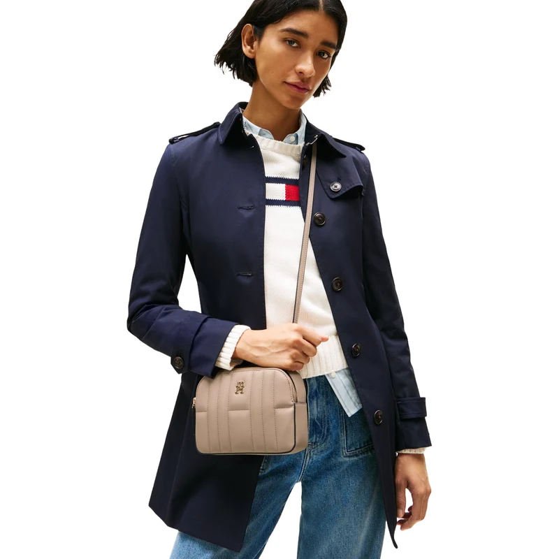 Tommy Hilfiger Feminine Camera - Umhängetasche 20 cm (costal taupe)