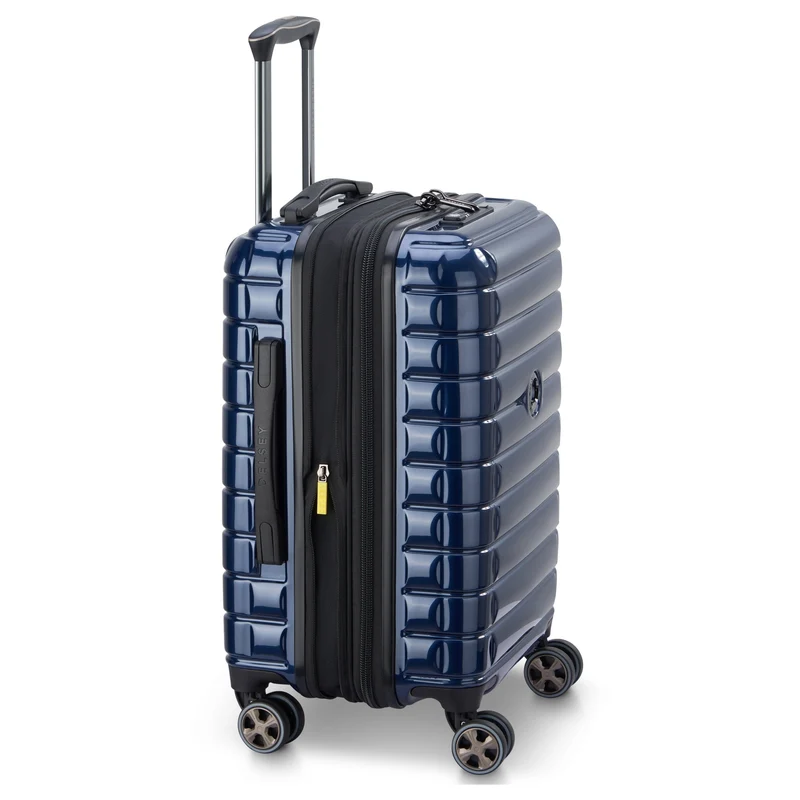 Delsey Paris Shadow 5.0 - 4-Rollen-Kabinentrolley USB 55 cm (marineblau)