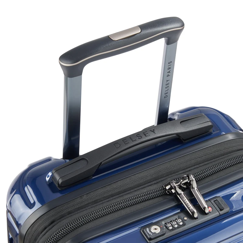 Delsey Paris Shadow 5.0 - 4-Rollen-Kabinentrolley USB 55 cm (marineblau)