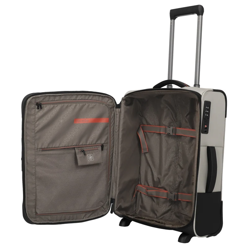 Travelite Crosslite - 2-Rollen-Kabinentrolley S 54 cm erw. (natur)
