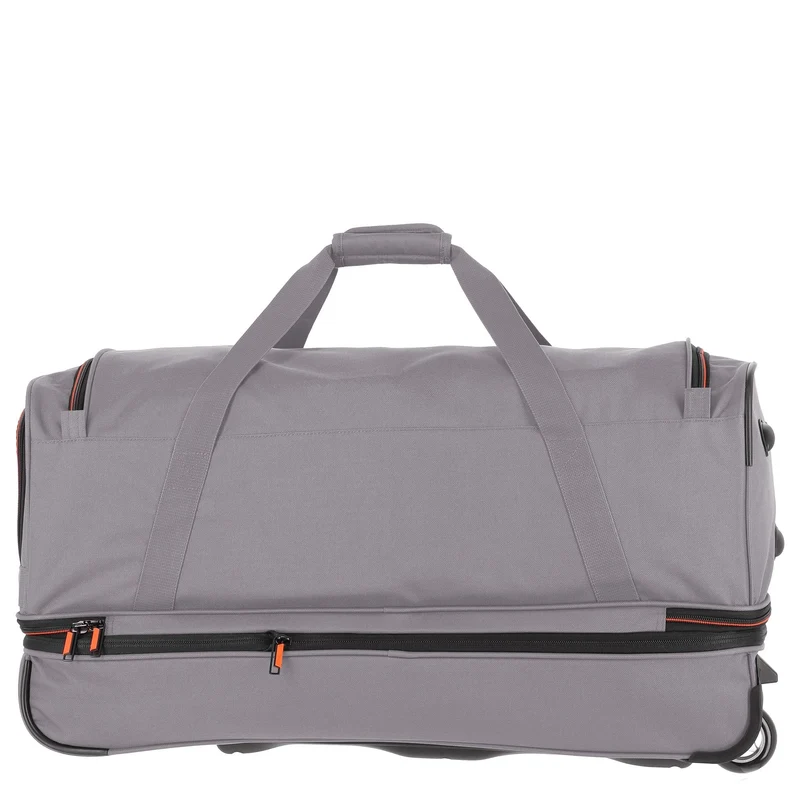 Travelite Basics - Rollenreisetasche 98/119L 70 cm erw. (grau/orange)