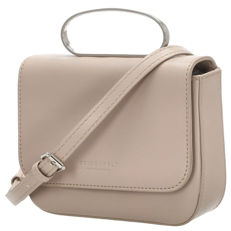Seidenfelt SFM227 Crossbag - Umhängetasche 16 cm (powder taupe/silver)