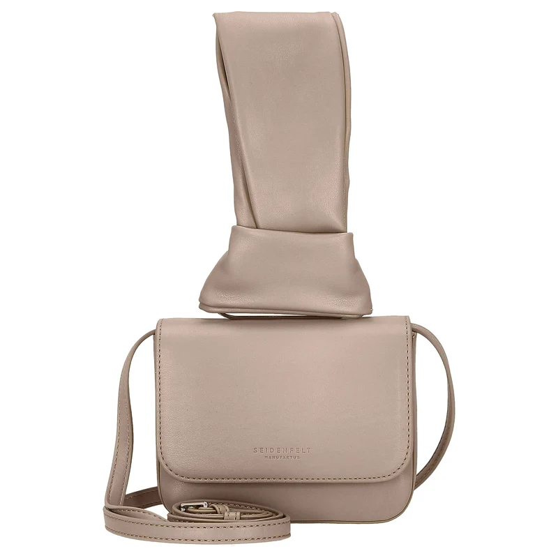 Seidenfelt SFM227 Crossbag - Umhängetasche 16 cm (powder taupe/silver)
