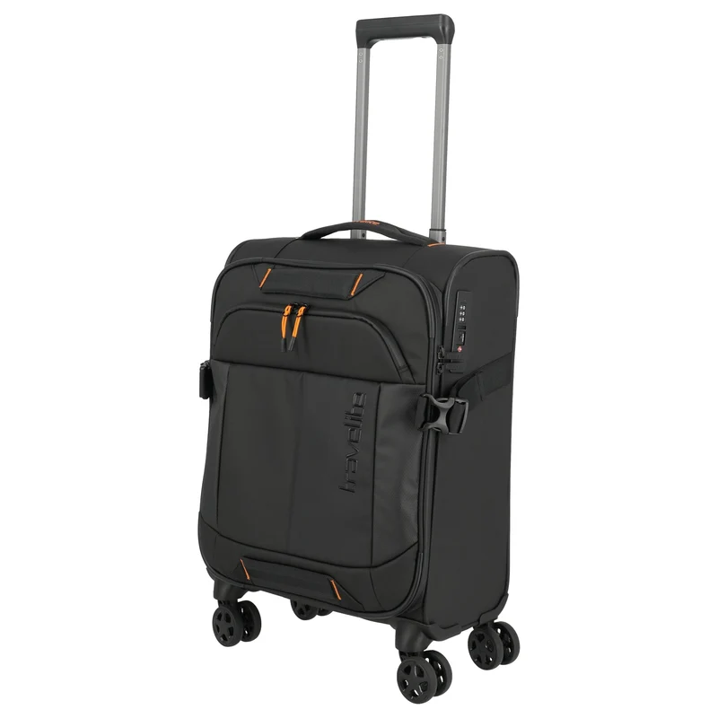 Travelite Briize - 4-Rollen-Kabinentrolley S 55 cm (schwarz)
