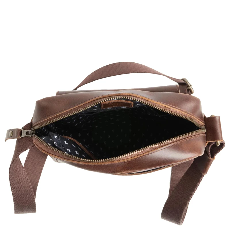 Buckle & Seam Runner - Umhängetasche 15 cm (brown-dots)