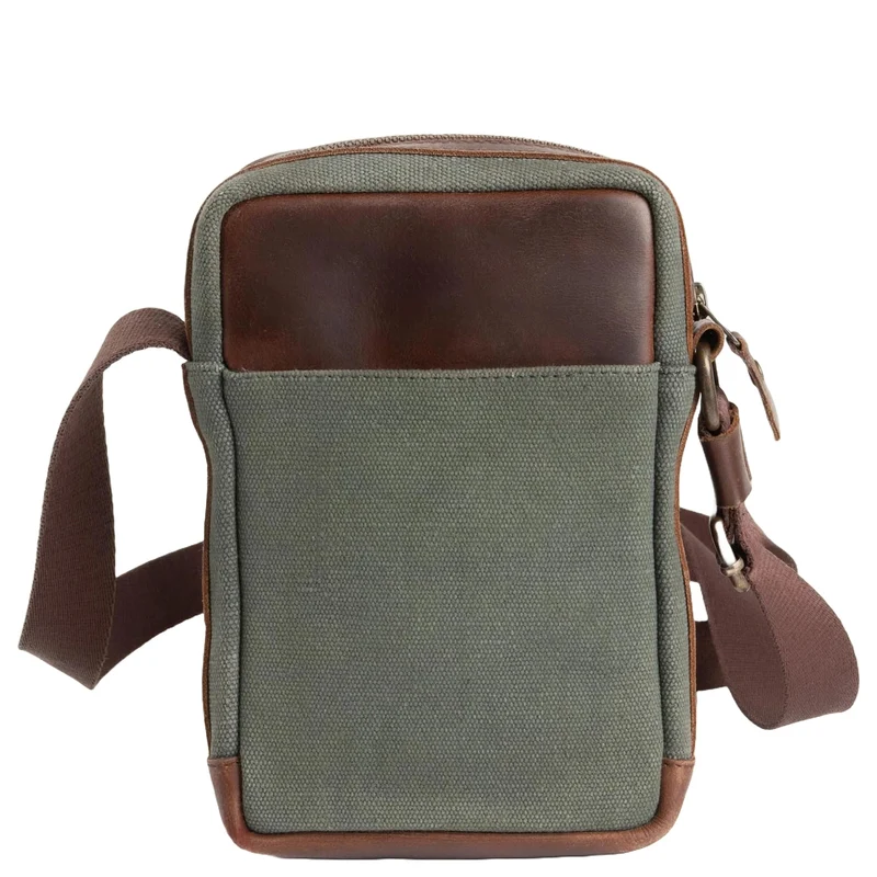Buckle & Seam Runner Canvas - Umhängetasche 15 cm (grün)